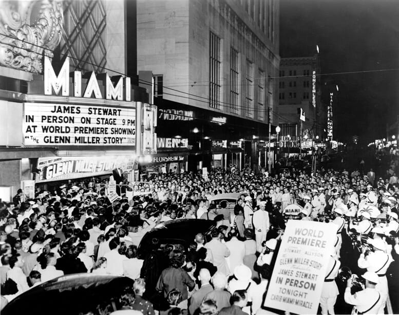 Movie Premiere at Miami Theater in 1954