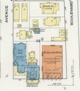 Sanborn Map of Flagler Street in 1918