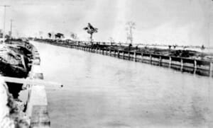 Collins Bridge Looking West in 1912