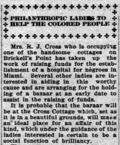 Article in Miami News on January 23, 1912