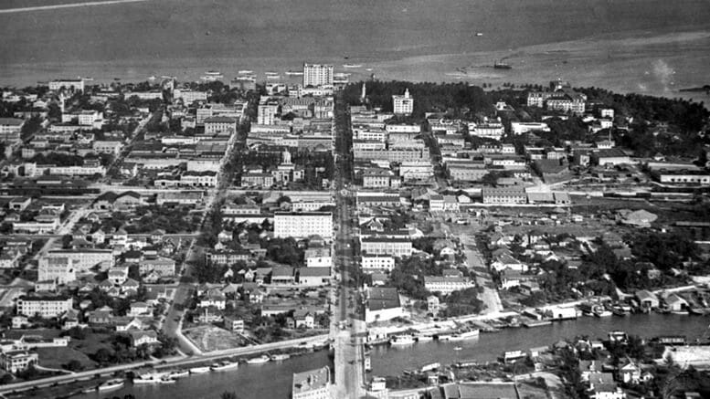Aerial of Downtown Miami in 1921