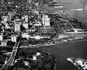Aerial of Brickell Point in the 1930s