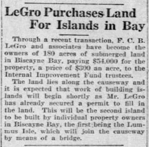 Article in the Miami Metropolis on January 7, 1918