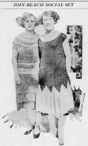 Delphine and Dorothy Popham on January 13, 1925