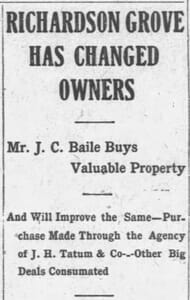 Article in Miami Metropolis on August 9, 1907