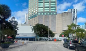 Former Location of Miami Tribune in Downtown Miami in 2022