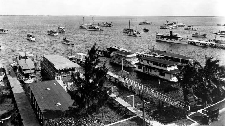 Miami City Docks in 1921