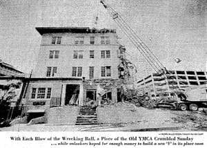 Demolition of YMCA on October 8, 1978