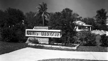 Entrance to Davis Harbor on February 28, 1952