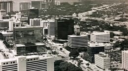 Brickell Skyline in 1982