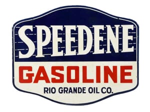 Speedene Gasoline Sign