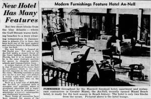 Article in Miami Tribune on December 12, 1935