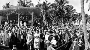 William Jennings Bryan in Royal Palm Park in 1921