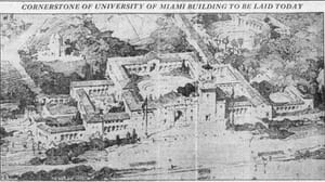 Rendering of the University of Miami campus in 1926