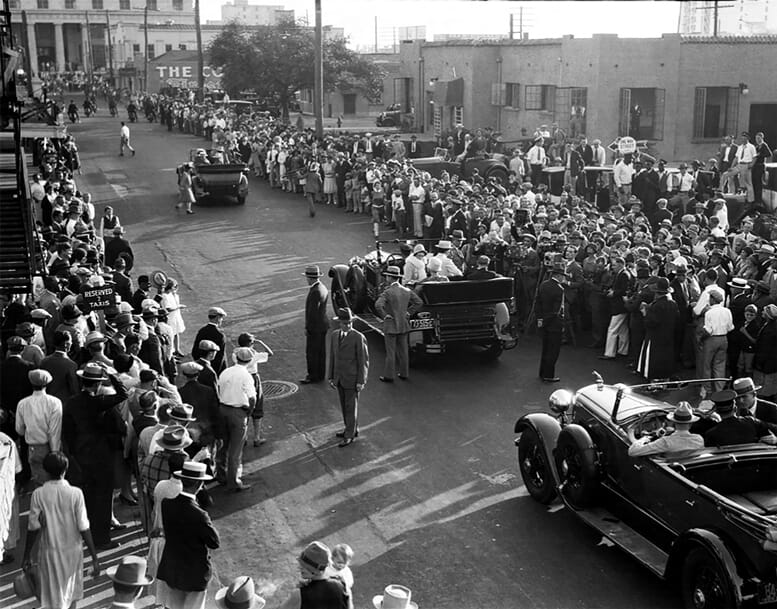 Calvin Coolidge Motorcade in Downtown Miami on January 14, 1928