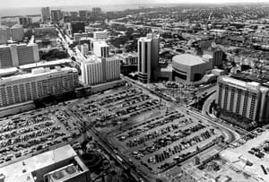 Aerial View of DuPont Plaza Miami in 1982