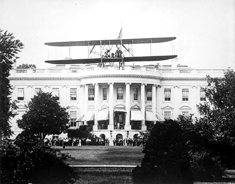 Harry Atwood on White House Lawn on July 15, 1911