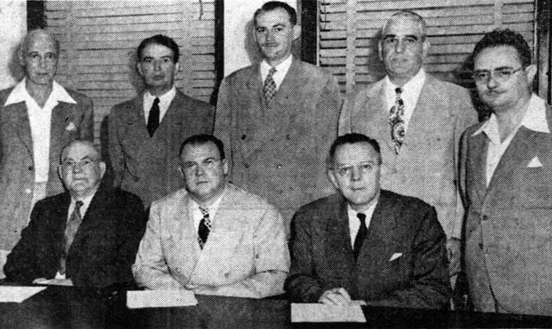 Board of Directors of the Pan American Bank on June 10, 1945 after its formation.