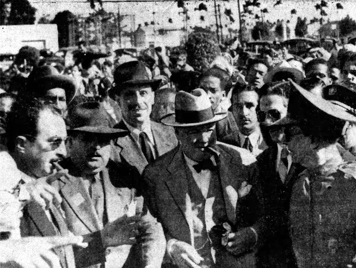 Winston Churchill arriving in Cuba on February 3, 1946